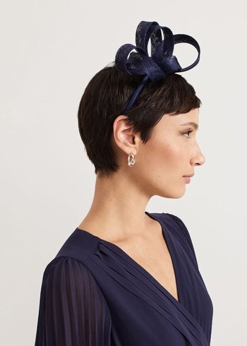 Phase Eight Navy Twist Hats Navy Canada | DACOXN-690